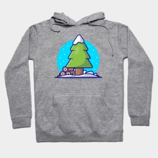 Winter Season Cartoon Vector Icon Illustration Hoodie